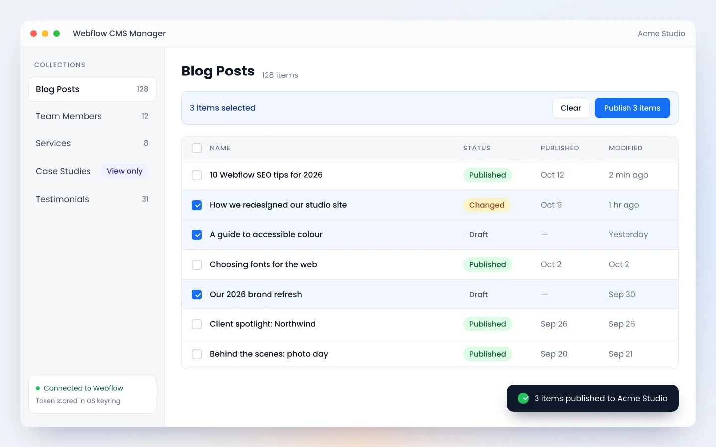 Step 4: Save or publish