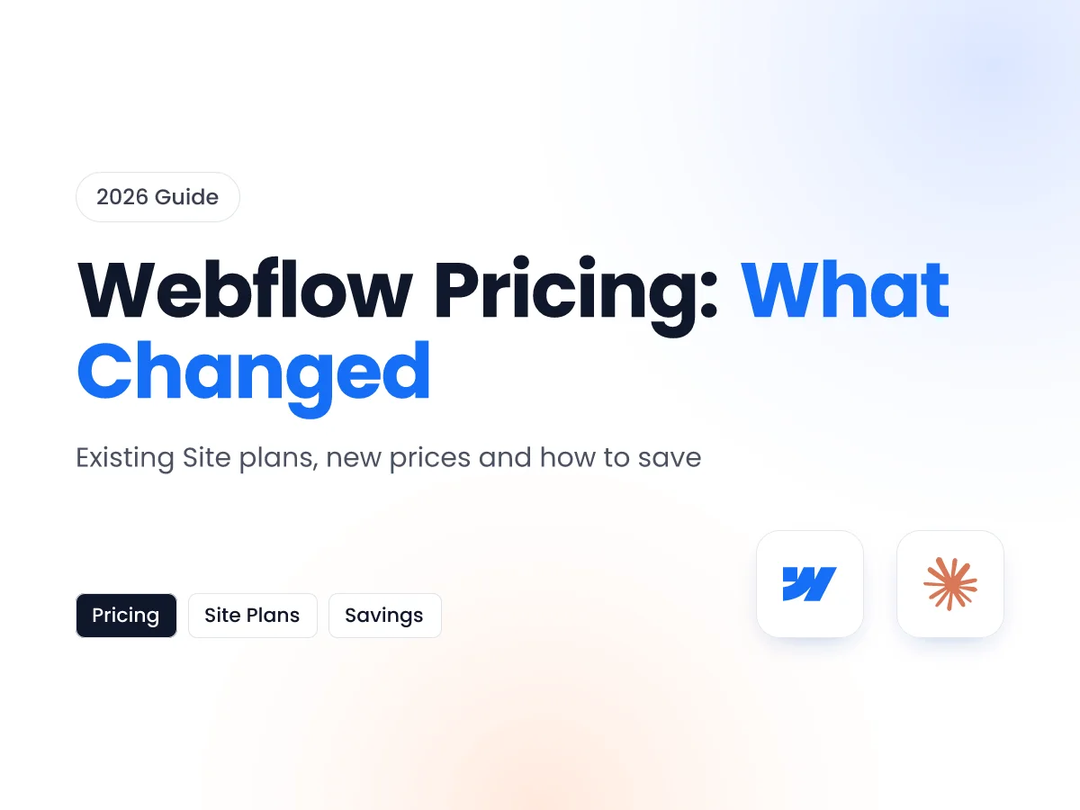 Webflow Pricing Changes 2026: Everything Existing Site Plan Holders Need to Know