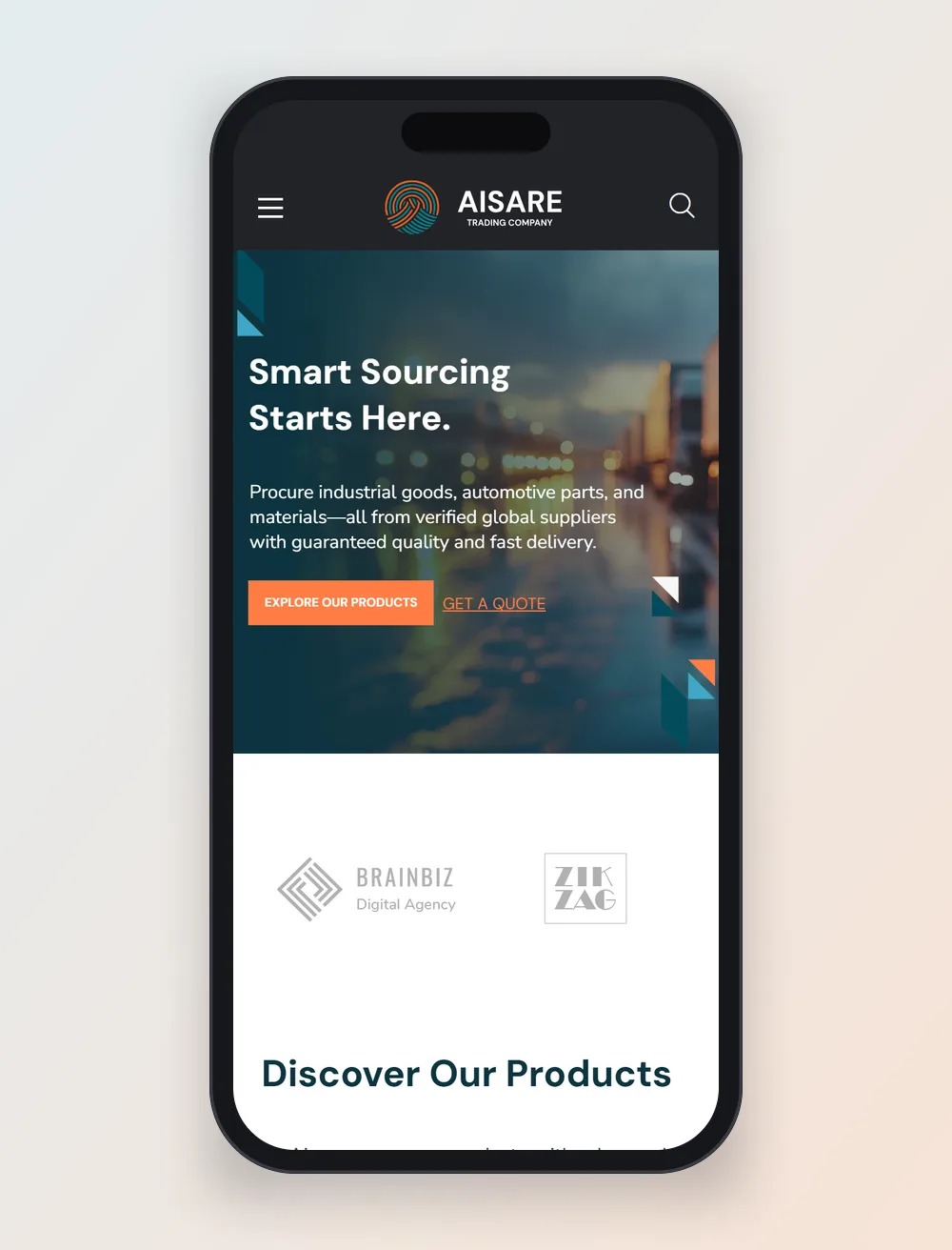 Aisare on mobile