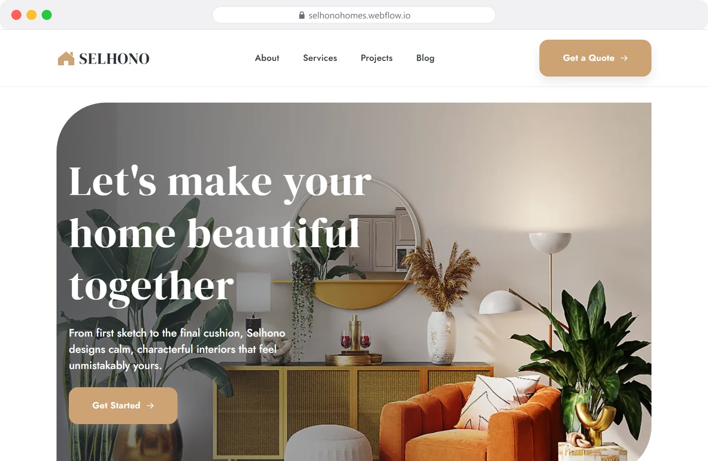 Selhono website preview