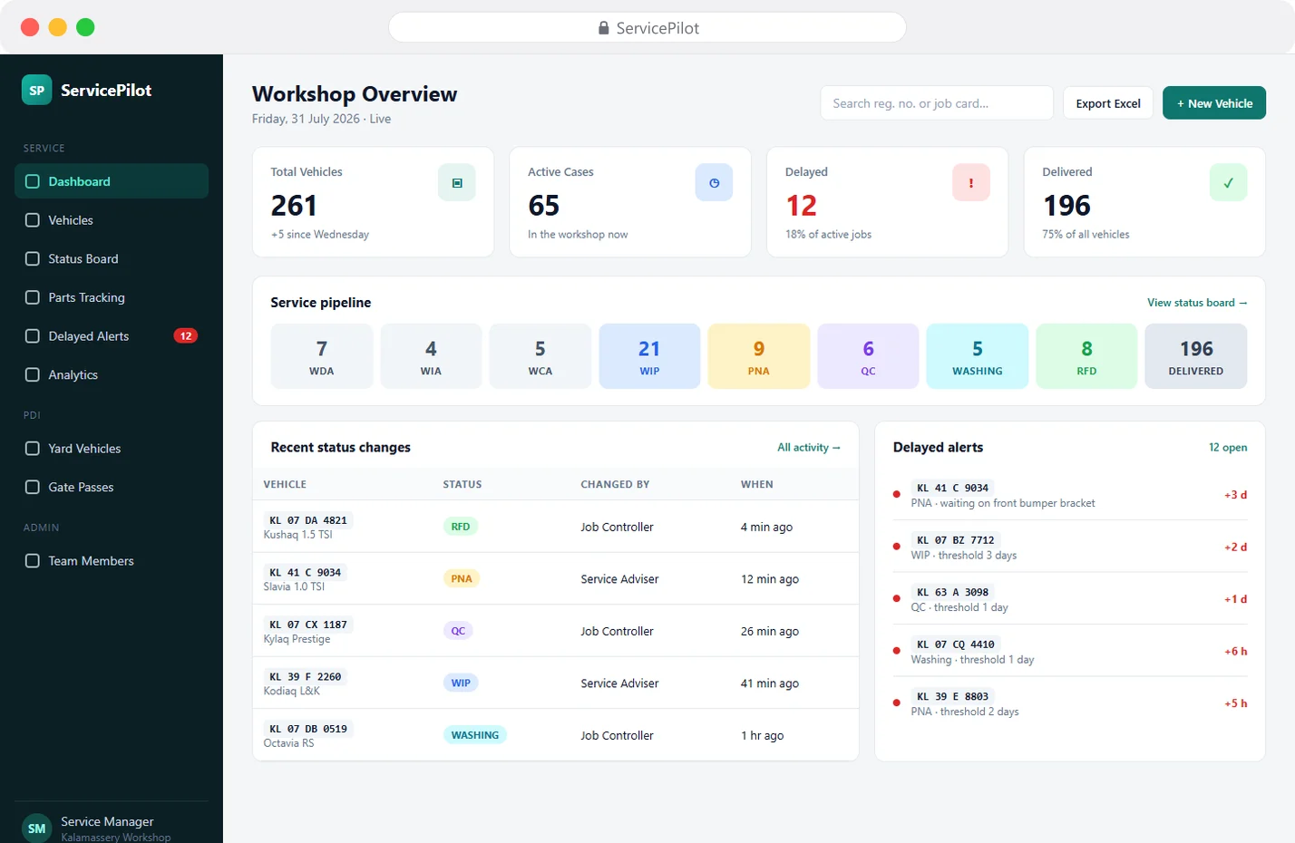 ServicePilot website preview
